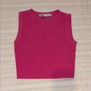Zara Fuchsia Sleeveless Top